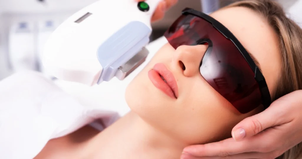 Current image: Women receiving IPL in Las Vegas, NV